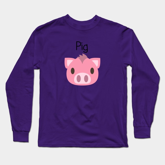 Piggly Pig Long Sleeve T-Shirt by EclecticWarrior101